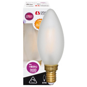 Filament-LED-Lampe, <BR>Kerzen-Form, matt, <BR>E14