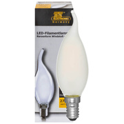 LED-Filament-Lampe, <BR>Kerzen-Form, Windsto, <BR>matt, E14/4W, <BR>470 lm