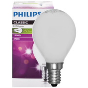 LED-Filament-Lampe,<BR>CorePro LEDluster,<BR>Tropfen-Form, matt,<BR>E14,<BR>2700K