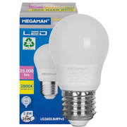 LED-Lampe,<BR>CLASSIC,<BR>Tropfen-Form, matt<BR>E27/3,8W (25W), 250 lm,<BR>2800K