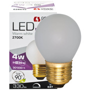 Filament-LED-Lampe, <BR>Tropfen-Form, E27/4W, <BR>matt, 330 lm <BR>