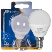 LED-Tropfenlampe, matt,<BR>E14/5W (40W), 470 lm