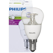 LED-Lampe, <BR>COREPRO LEDLUSTER,<BR>Tropfen-Form, klar,<BR>E14,<BR>2700K