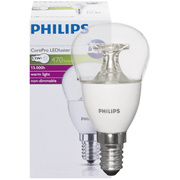 LED-Lampe,<BR>COREPRO LEDluster, <BR>Tropfen-Form, klar,<BR>E14/5,5W, 470 lm,<BR>2700K