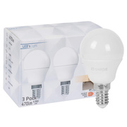 LED-Lampe, 3er-Set,<BR>Tropfen-Form, opal,<BR>E14/4,5W (40W), 470 lm<BR>2700K