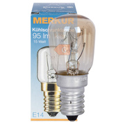 Khlschranklampe,<BR>Birnenform, klar,<BR>E14/15W