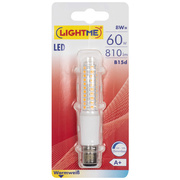 LED-Lampe,<BR>Rhren-Form, klar,<BR>B15d/8W (60W), 810 lm,<BR>3000K
