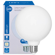 LED-Globelampe,<BR>opal, <BR>E27/230V,<BR>1.055 lm