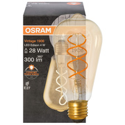 Spiral-LED-Lampe, Kerzen-Form, E14/2,5W, gold getönt, 136 lm, L 97, Ø 35 -  LED-Sonderform- & Deko-Lampen Leuchtmittel - Max Pferdekaemper GmbH & Co. KG