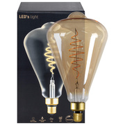 LED-Filament-Lampe,<BR>Klassische-Form,<BR>E27/7W, 470 lm,<BR>1800K