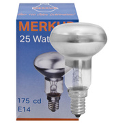 Reflektorlampe,<BR>R50,<BR>E14/25W, matt