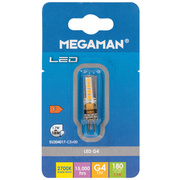 LED-Stiftsockellampe,<BR>G4/12V/1,7W (18W), 180 lm,<BR>2700K