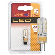 LED-Stiftsockellampe,<BR>G4/12V/1,5W (10W), 80 lm