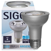 LED-Reflektorlampe,<BR>ARGENT, <BR>E27,<BR>3000K