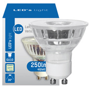 LED-Reflektorlampe, PAR16,<BR>GU10/4,3W,<BR>250 lm
