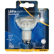 LED-Reflektorlampe, PAR16,<BR>GU10/5W (50W), 345 lm,<BR>2700K