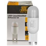 LED-Stiftsockellampe, opal,<BR>G9/3,5W(33W), 360 lm,<BR>2700K