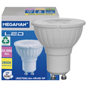 LED-Reflektorlampe, PAR16,<BR>GU10/5W (50W), 410 lm,<BR>2800K