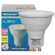 LED-Reflektorlampe, PAR16,<BR>FLOOD,<BR>GU10/7,2W (50W), 660 lm,<BR>2800K
