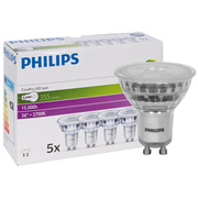 LED-Reflektorlampe, PAR16,<BR>5er-Set,<BR>COREPRO LEDSPOT,<BR>GU10/4,6W (50W), 355 lm,<BR>2700K