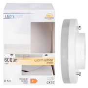 LED-Reflektorlampe,<BR>GX53/6,5W (48W), 600 lm