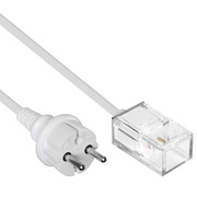 Netzanschlusskabel,<BR>wei�,<BR>L 600