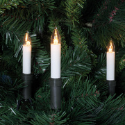 LED-Weihnachtsbaumkette,<BR>klar/elfenbein,<BR>15 LEDs/E10/8-34V/max. 0,3W