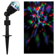 Erdspieleuchte, Partylicht, <BR>rotierende RGB-LED-Lichter,<BR>H 300, Ausl. 140