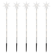 5 Sternenlichter zum Stecken, <BR>6 warmweie LEDs pro Stab,<BR>Stab-H 630