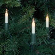 LED-Weihnachtsbaumkette, <BR>klar/elfenbein,<BR>warmweie LEDs