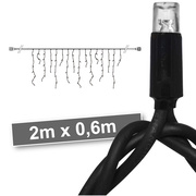 LED-Vorhang,<BR>CHRISSLINE COMBI,<BR>100 superwarmweie LEDs,<BR>Verlngerungs-Kette