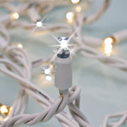 LED-Minilichterkette, <BR>FLASH, 50 LED/3,5W,<BR>2700K, L 5 m,<BR>wei