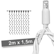 LED-Vorhang, <BR>380 LED/96W,<BR>2700K, L 2 m,<BR>wei