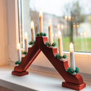 Weihnachtsleuchter,<BR>7 warmweie LEDs
