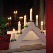 Weihnachtsleuchter,<BR>7 warmweie LEDs