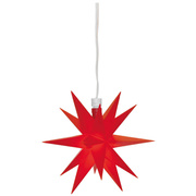 Weihnachtsstern, <BR>1 warmweie LED,<BR>mit Batteriebox,<BR> 120