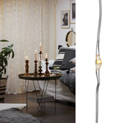 LED-Drahtminilichtervorhang,<BR>DEW DROPS,<BR>200 warmweie LEDs
