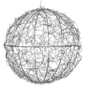 LED-Drahtkugel,<BR>20 warmweie LEDs,<BR>batteriebetrieben