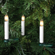 Weihnachtsbaumkette,<BR>klar/wei,<BR>E10