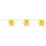 Weihnachtsstern, 3er-Kette,<BR>je 1 warmweie LED,<BR>mit Batteriebox,<BR> 80