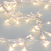 LED-Clusterlightkette,<BR>100 warmweie LEDs,<BR>wei<BR>