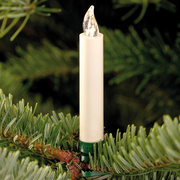 10 kabellose Kerzen,<BR>LUMIX SUPERLIGHT,<BR>superhelle warmweie LEDs,<BR>elfenbeinfarben