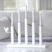 LED-Weihnachtsleuchter,<BR>BIRDY CANDLESTICK,<BR>5 LED/E10/10-55V/0,2W