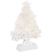 LED-Weihnachtsleuchter,<BR>SNOWFLAKE TREE,<BR>8 warmweie LEDs,<BR>batteriebetrieben