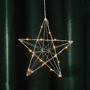 LED-Weihnachtsstern,<BR>LINE,<BR>20 warmweie LEDs