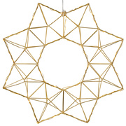 Weihnachtsstern,<BR>EDGE,<BR>30 warmweie LEDs,<BR>Messing