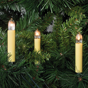 LED-Weihnachtsbaumkette,<BR>klar/elfenbein,<BR>E10