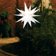 Weihnachtsstern,<BR>warmweie LED,<BR>mit Erdspie,<BR> 550