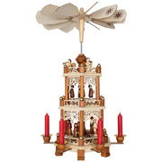 Weihnachtspyramide,<BR>Christi Geburt,<BR>fr 6 Pyramidenkerzen