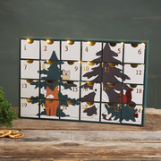 LED-Adventskalender,<BR>FOREST FRIENDS,<BR>24 warmweie LEDs